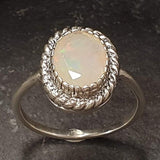 Fire Opal Ring - Vintage Opal Ring - Victorian Ring