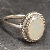 Fire Opal Ring - Vintage Opal Ring - Victorian Ring