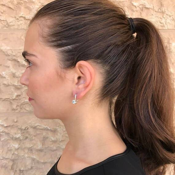 Citrine Earrings, Natural Citrine, Yellow Earrings, Stud Earrings, November Earrings, November Birthstone, Solid Silver Earrings, Citrine