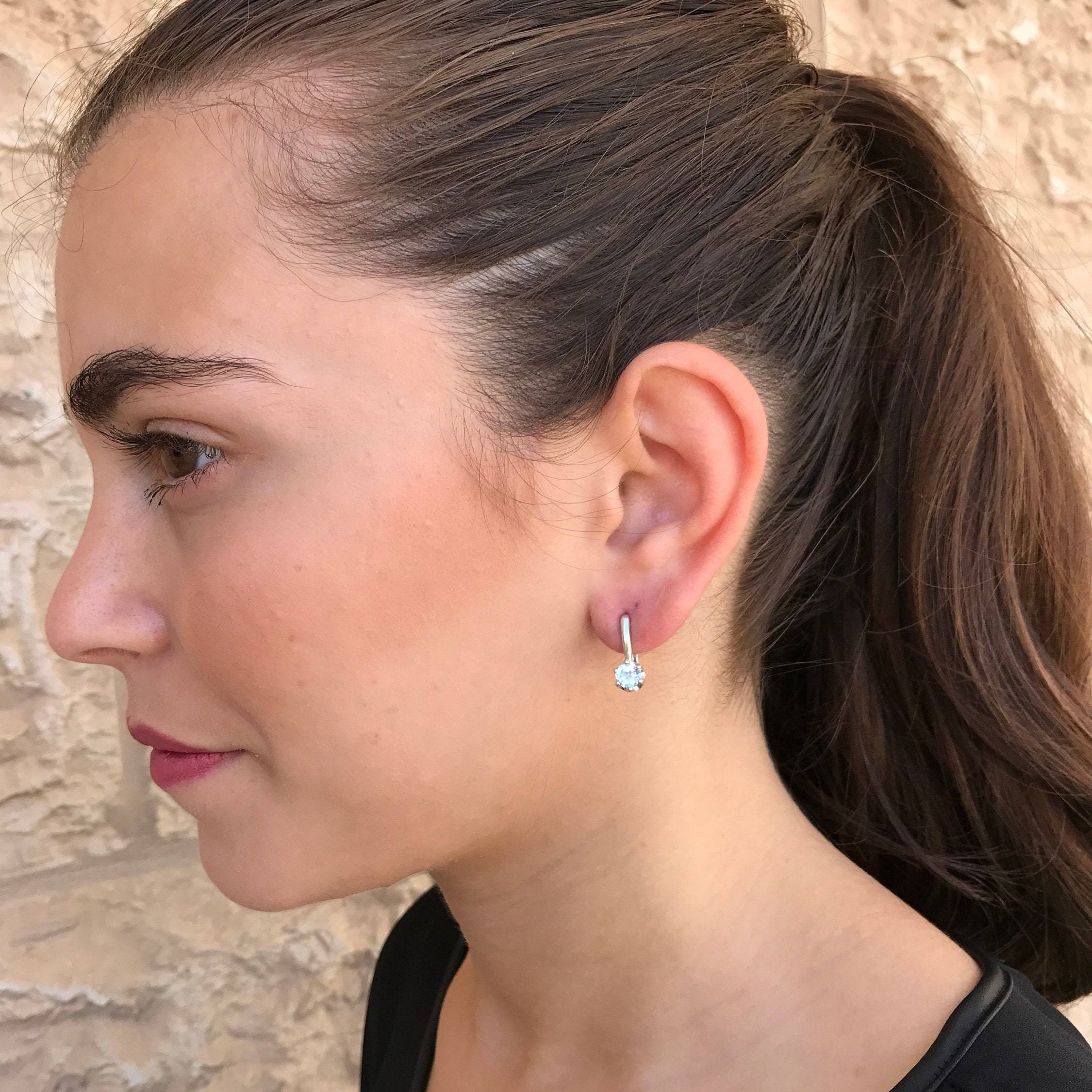 Citrine Earrings, Natural Citrine, Yellow Earrings, Stud Earrings, November Earrings, November Birthstone, Solid Silver Earrings, Citrine(1)