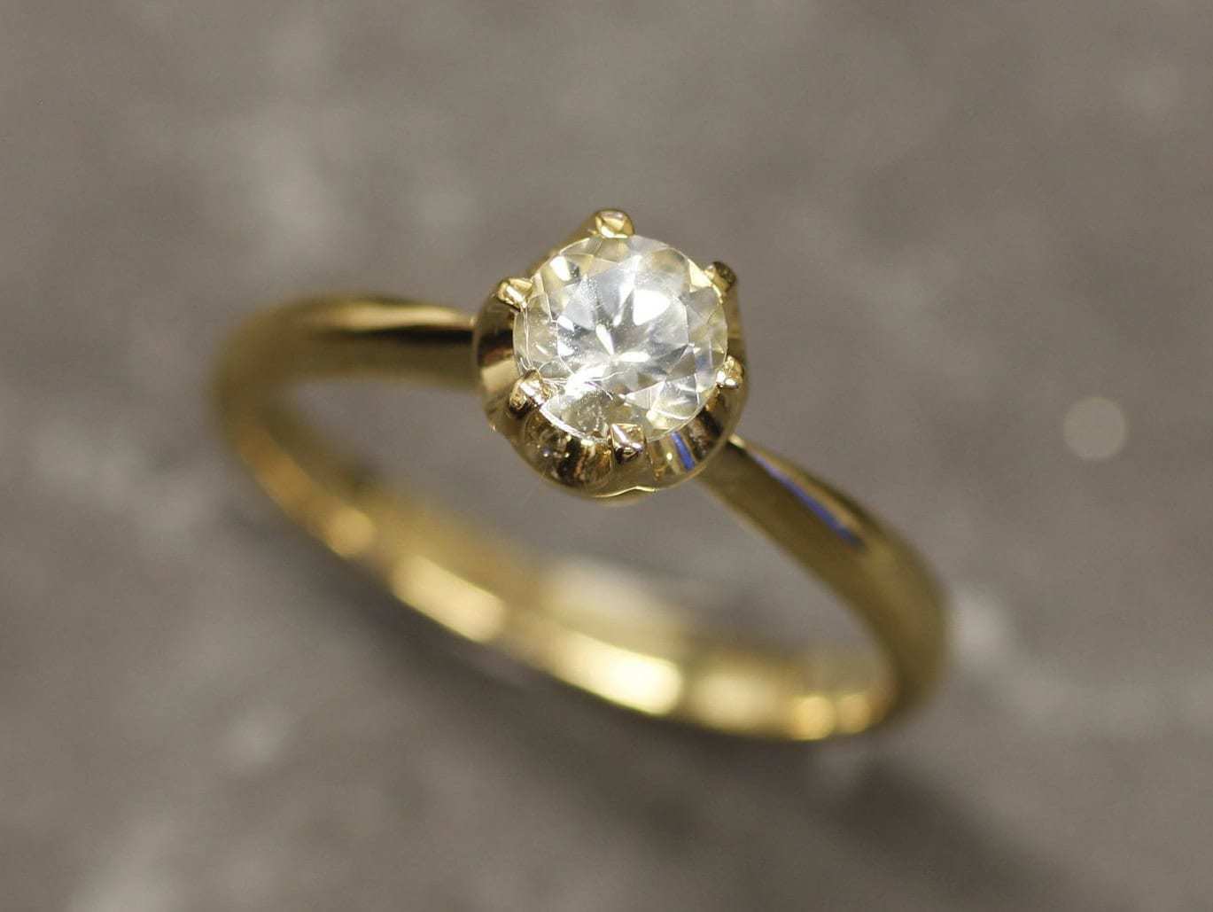 Real Aquamarine Ring, Natural Aquamarine Solitaire Ring, Simple Engagement Ring, March Birthstone, Blue Aqua Ring, Solid Silver Ring(1)