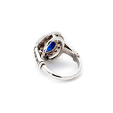 Blue Sapphire Ring - Victorian Sapphire Ring - Vintage Statement Ring