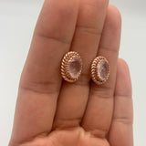 Rose Quartz Earrings, Natural Rose Quartz, Pink Earrings, Victorian Earrings, January Earrings, Solid Silver Earrings, Rose Quartz(3)
