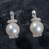 White Pearl Earrings - Pearl Vintage Earrings - Classy Pearl Earrings