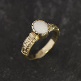 Opal Boho Ring - Fire Opal Ring - Opal Solitaire Ring