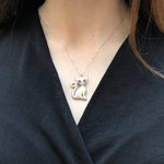 Dazzling 925 Sterling Silver Pendant featuring a Round Natural Emerald, a perfect gift for May birthdays and special moments.