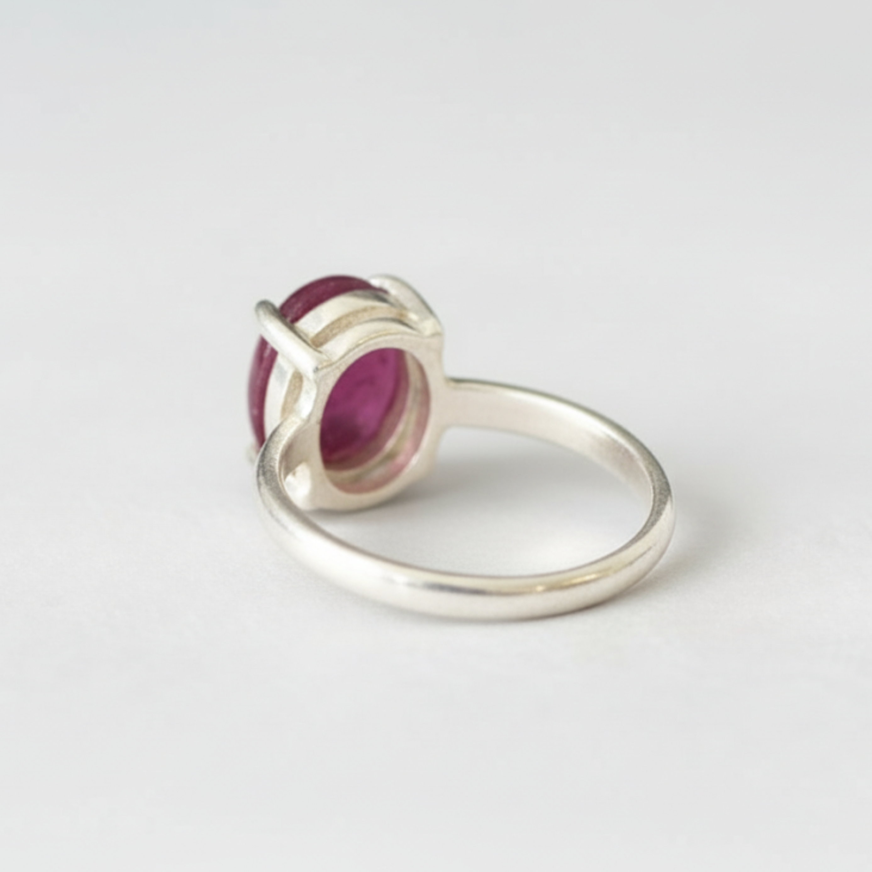 Chic 925 Sterling Silver ring with a striking Oval Ruby, ideal for celebrating July birthdays and making cherished memories.