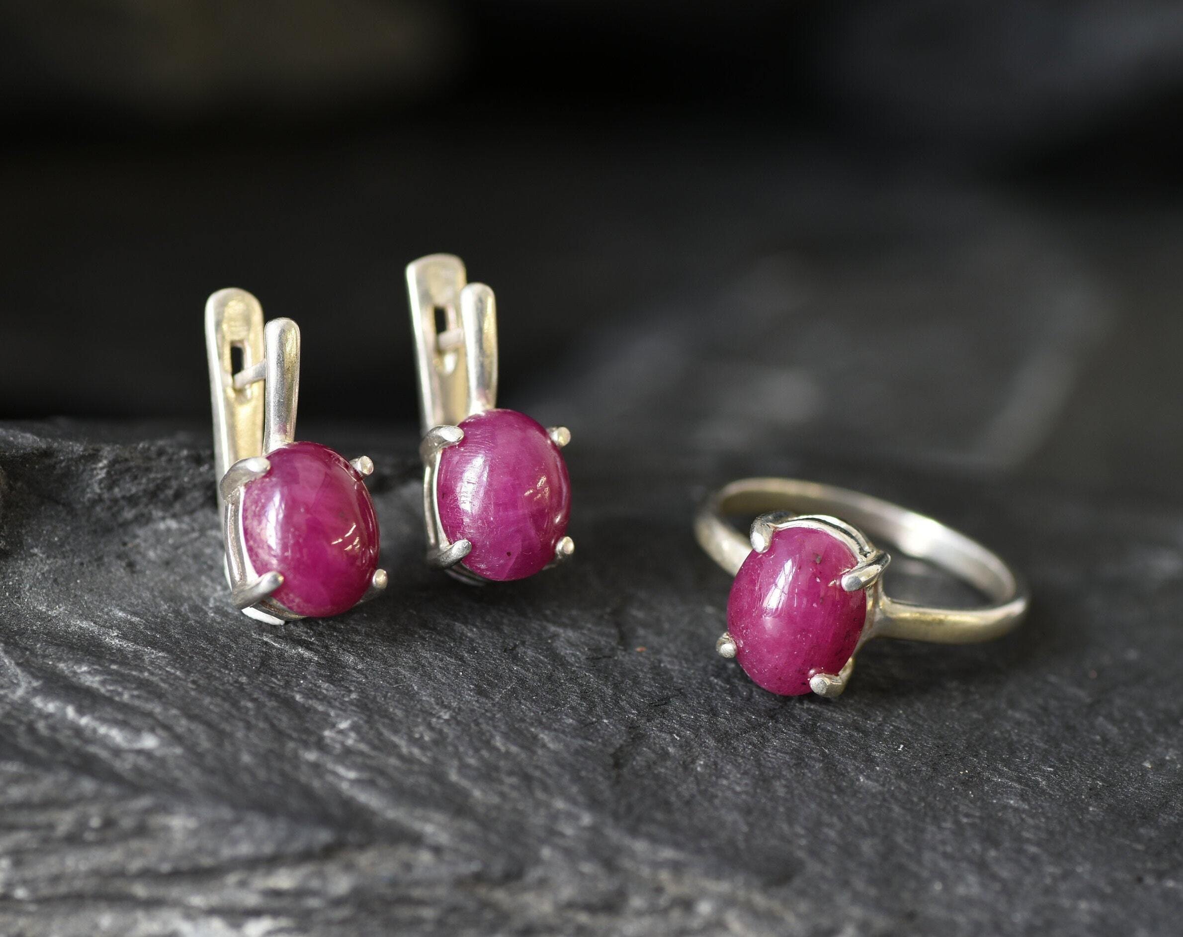Beautiful 925 Sterling Silver ring showcasing a vibrant Oval Ruby, a timeless gift for July anniversaries and celebrations.