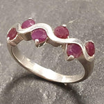 Natural Ruby Ring made in 925 Sterling Silver with Round Natural Red Ruby in Channel-Set setting, July Birthstone gift idea, symbolizes nobility, purity, and passion, ideal for everyday wear and perfect for birthday gifting and special occasions.