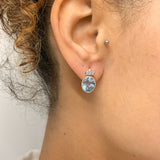 Charming Created Emerald Earrings in 925 Sterling Silver, a timeless piece perfect for May birthdays and special moments.