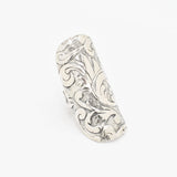 Long Silver Ring, Shield Ring, Armor Ring, Solid Silver Ring, Statement Ring, Vintage Ring, Boho Ring, Ornament Ring, Sterling Silver Ring