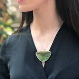 Turquoise Pendant, Triangle Pendant, Natural Turquoise, Arizona Turquoise, Statement Pendant, Large Pendant, Vintage Turquoise Pendant