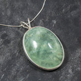 Statement Pendant, Prehnite Pendant, Large Prehnite, Natural Prehnite, Vintage Pendant, Birthstone Pendant, Unique Pendants