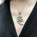 Tribal Silver Pendant, Symbolic Pendant, Statement Silver Necklace, Tribal Necklace, Gothic Necklace, Silver Necklace, Rare By Adina