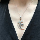Tribal Silver Pendant, Symbolic Pendant, Statement Silver Necklace, Tribal Necklace, Gothic Necklace, Silver Necklace, Rare By Adina