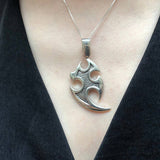 Tribal Silver Pendant, Symbolic Pendant, Statement Silver Necklace, Tribal Necklace, Gothic Necklace, Silver Necklace, Rare By Adina