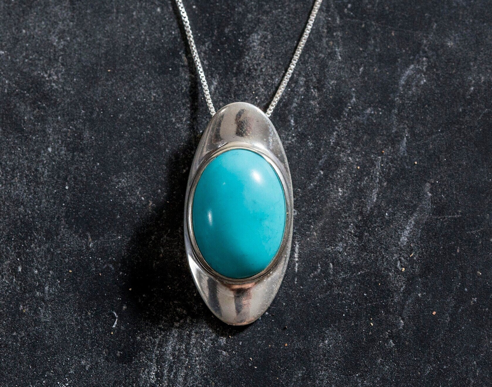 Turquoise Pendant, Natural Turquoise, Large Turquoise, Victorian Pendant, December Birthstone, Vintage Pendant, Arizona Turquoise, Turquoise (627937621)