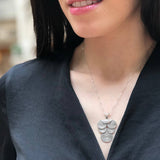 Large Silver Pendant, Tribal Pendant, Artistic Pendant, Statement Pendant, Huge Silver Pendant, Silver Art Pendant, Grape Vine Pendant