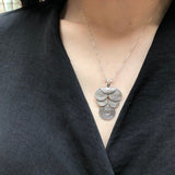 Large Silver Pendant, Tribal Pendant, Artistic Pendant, Statement Pendant, Huge Silver Pendant, Silver Art Pendant, Grape Vine Pendant