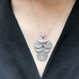 Large Silver Pendant, Tribal Pendant, Artistic Pendant, Statement Pendant, Huge Silver Pendant, Silver Art Pendant, Grape Vine Pendant