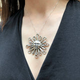 Silver Sun Pendant, Sun Pendant, Large Silver Pendant, Large Sun Pendant, Statement Pendant, Iconic Pendant, Huge Silver Pendant, Silver Sun