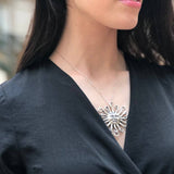 Silver Sun Pendant, Sun Pendant, Large Silver Pendant, Large Sun Pendant, Statement Pendant, Iconic Pendant, Huge Silver Pendant, Silver Sun
