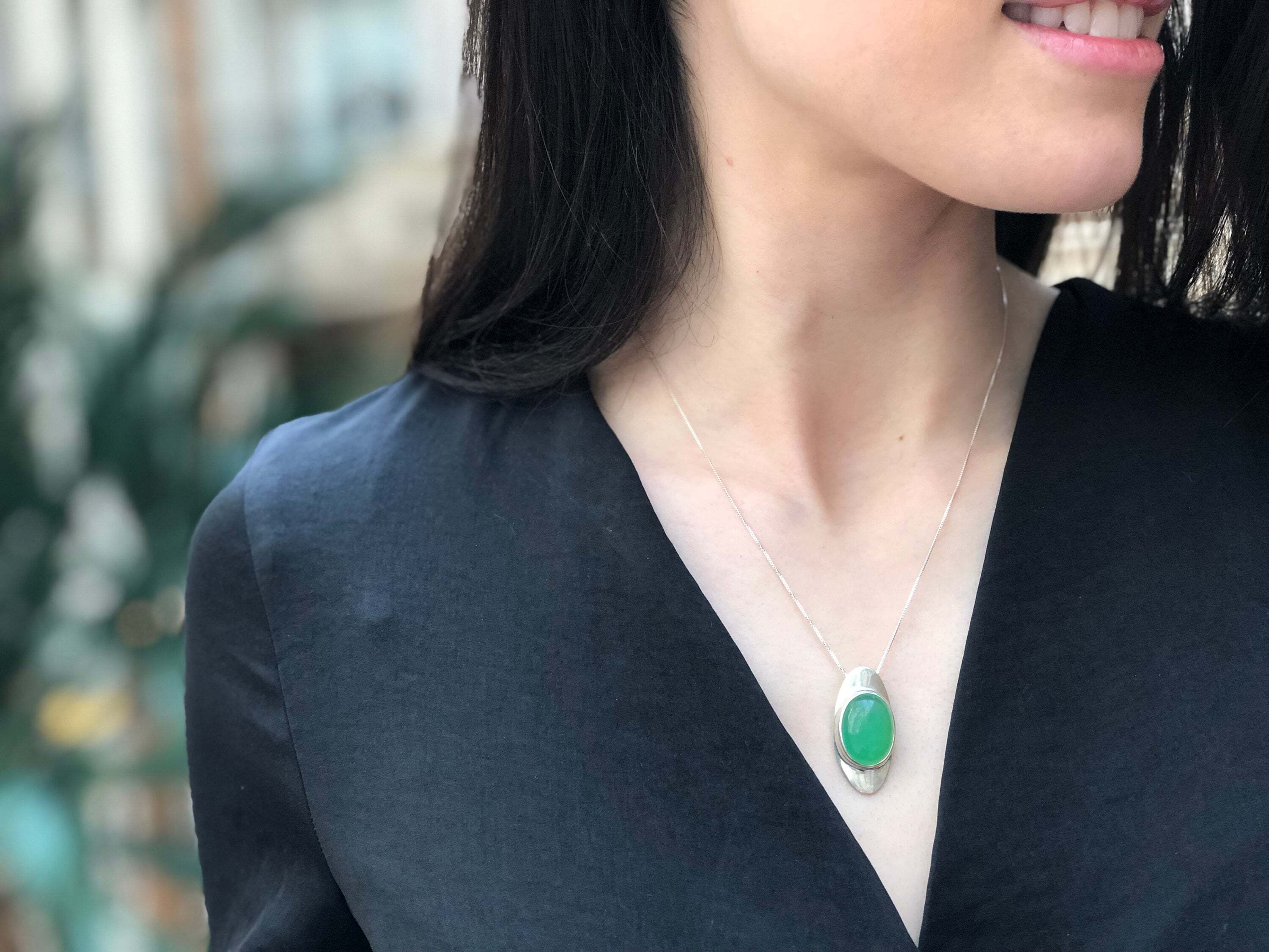 Labradorite Pendant, Boho Silver Pendant, Natural Labradorite, Green Labradorite, Healing Green Necklace, Flashy Labradorite, Solid Silver