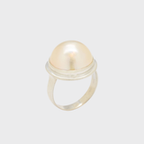 Mabe Pearl Ring - Statement Pearl Ring - June Birthstone Ring