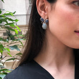 Aquamarine Earrings, Natural Aquamarine, Heavy Earrings, March Birthstone, Large Blue Earrings, Bohemian Earrings, Solid Silver Earrings