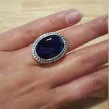 Green Diamond Ring, Created Diamond, Statement Ring
