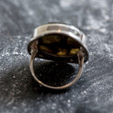 Labradorite Ring, Natural Labradorite, Statement Ring, Large Vintage Ring, Artistic Silver Ring, Massive Ring, Vintage Rings, Antique Ring