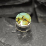 Green Turquoise Ring, Natural Turquoise, Large Oval Ring, December Birthstone, Statement Ring, Chunky Ring, Green Ring, Solid Silver Ring