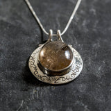 Rutilated Quartz Pendant, Golden Rutilated Quartz, Quartz Pendant, Statement Pendant, Quartz Pendant, Golden Quartz, Unique Pendants