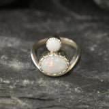 Real Opal Ring, Natural Opal Ring, October Birthstone, Asymmetric Ring, Vintage Opal Ring, Australian Opal Ring, Opal Ring, 925 Silver Ring