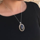 Smoky Topaz Pendant, Large Smoky Topaz, Statement Pendant, Mystic Topaz Pendant, Citrine Pendant, Statement Necklace, Vintage Topaz Pendant