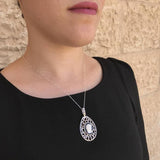 Lady Cameo Pendant, Natural Onyx Necklace, Statement Cameo Necklace, Victorian Pendant, Carved Necklace, Vintage Pendant, Rare By Adina