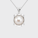 Mabe Pearl Pendant - Large Pearl Necklace, June Birthstone Necklace