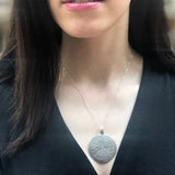 Tribal Pendant, Mandala Pendant, Round Silver Pendant, Statement Pendant, Artisan Pendant, Indian Pendant, Big Pendant, Solid Silver Pendant