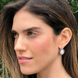 Opal Earrings, Australian Opal, Vintage Opal Earrings, Vintage Earrings, Ruby Earrings, Emerald Earrings, Stud Earrings, Bridal Earrings