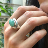 Large Emerald Ring, Natural Emerald Ring, Statement Ring, May Birthstone, Vintage Ring, Green Eye Ring, Chunky Ring, Oval Ring, Silver Ring