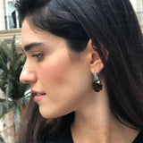 Smoky Topaz Earrings, Topaz Earrings, Smoky Topaz, December Earrings, Tribal Earrings, Smoky Earrings, Vintage Earrings, Large Gem Earrings