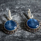 Kyanite Earrings, Natural Kyanite, Mystic Topaz Earrings, Natural Topaz, Statement Earrings, Topaz Earrings, Unique Silver Earrings, Kyanite