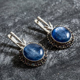 Kyanite Earrings, Natural Kyanite, Mystic Topaz Earrings, Natural Topaz, Statement Earrings, Topaz Earrings, Unique Silver Earrings, Kyanite