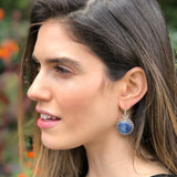 Kyanite Earrings, Natural Kyanite, Mystic Topaz Earrings, Natural Topaz, Statement Earrings, Topaz Earrings, Unique Silver Earrings, Kyanite