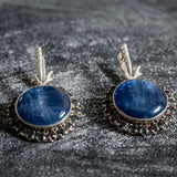 Kyanite Earrings, Natural Kyanite, Mystic Topaz Earrings, Natural Topaz, Statement Earrings, Topaz Earrings, Unique Silver Earrings, Kyanite