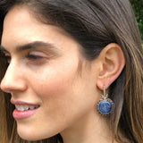 Kyanite Earrings, Natural Kyanite, Mystic Topaz Earrings, Natural Topaz, Statement Earrings, Topaz Earrings, Unique Silver Earrings, Kyanite