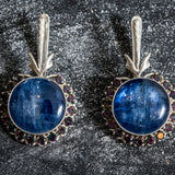 Kyanite Earrings, Natural Kyanite, Mystic Topaz Earrings, Natural Topaz, Statement Earrings, Topaz Earrings, Unique Silver Earrings, Kyanite