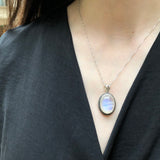 Moonstone Pendant, Natural Moonstone Pendant, Rainbow Moonstone Pendant, Rainbow Moonstone, Blue Moonstone Pendant, Blue Moonstone, Silver