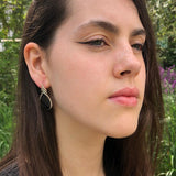 Obsidian Earrings, Natural Obsidian, Teardrop Earrings, Black Teardrop Earrings, Volcanic Stone, Black Obsidian Earrings, Silver Earrings