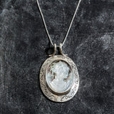 Cameo Pendant, Large Cameo, Lady Pendant, Victorian Pendant, Statement Pendant, Vintage Pendant, Roman Pendant, Carved Pendant, Cameo